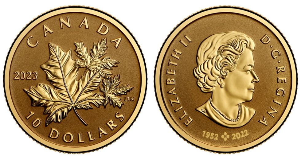 Canada Has A New 10 Coin Featuring Golden Maple Leaves & It's So Shiny