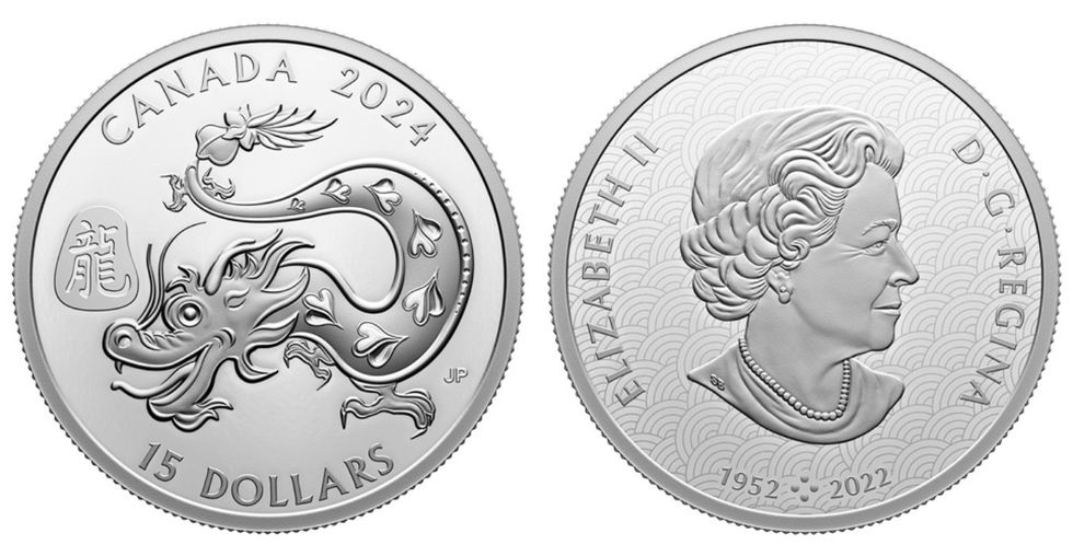 1 oz. Pure Silver Coin \u2014 Lunar Year of the Dragon