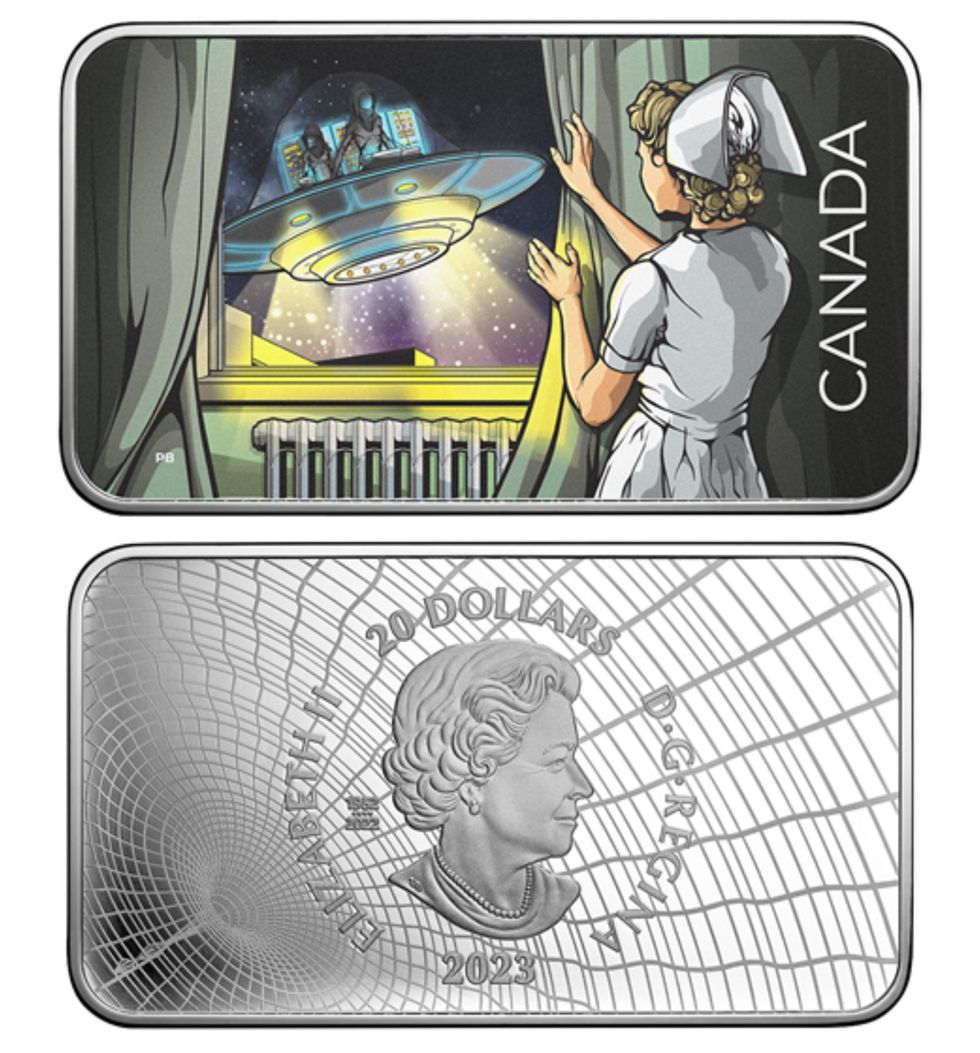 1 oz. Pure Silver Glow-in-the-Dark Coin \u2013 Canada\u2019s Unexplained Phenomena: The Duncan Incident