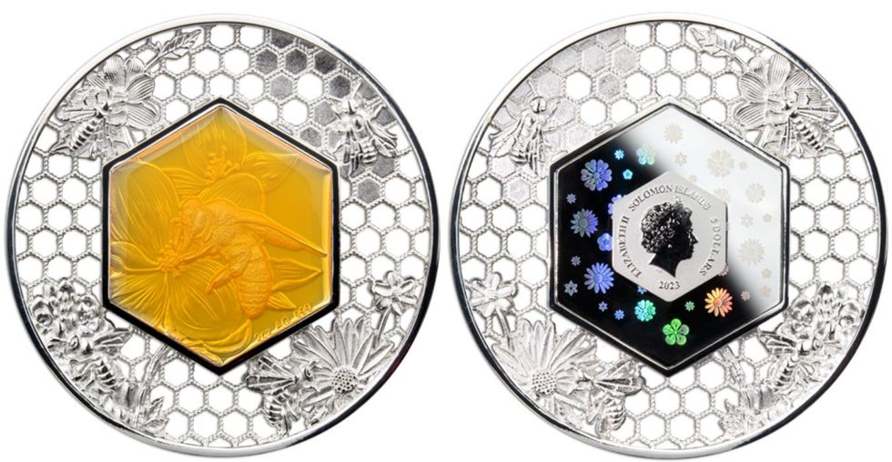 2023 $5 Fine Silver Coin \u2014 Filigree Bee