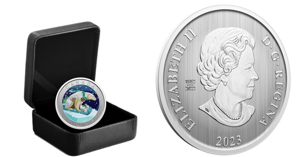 50-Cent Lenticular Coin \u2014 Holiday Sledding
