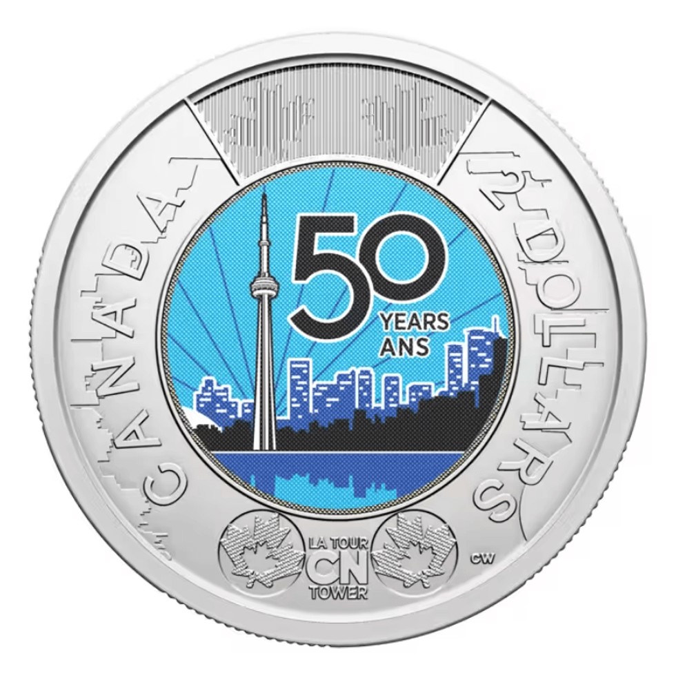 50th Anniversary of the CN Tower coin