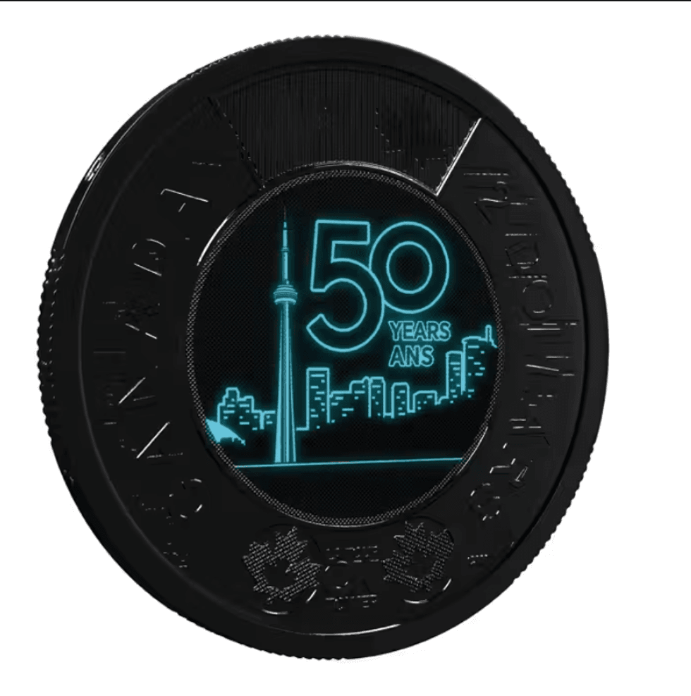 50th Anniversary of the CN Tower coin.