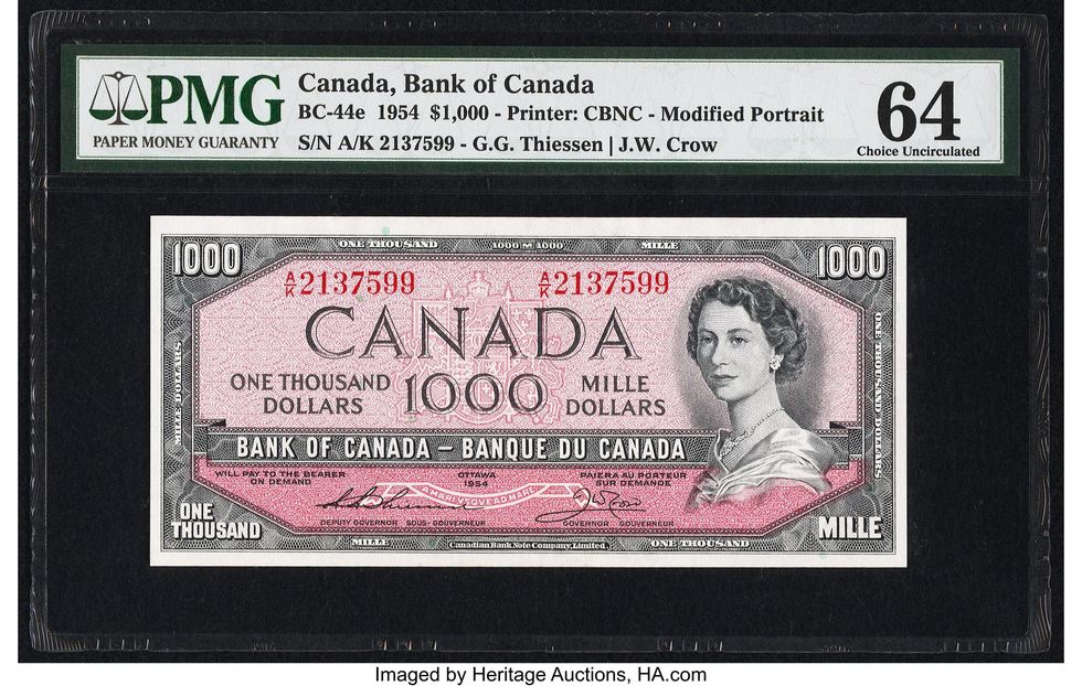 A $1000 bill from 1954.