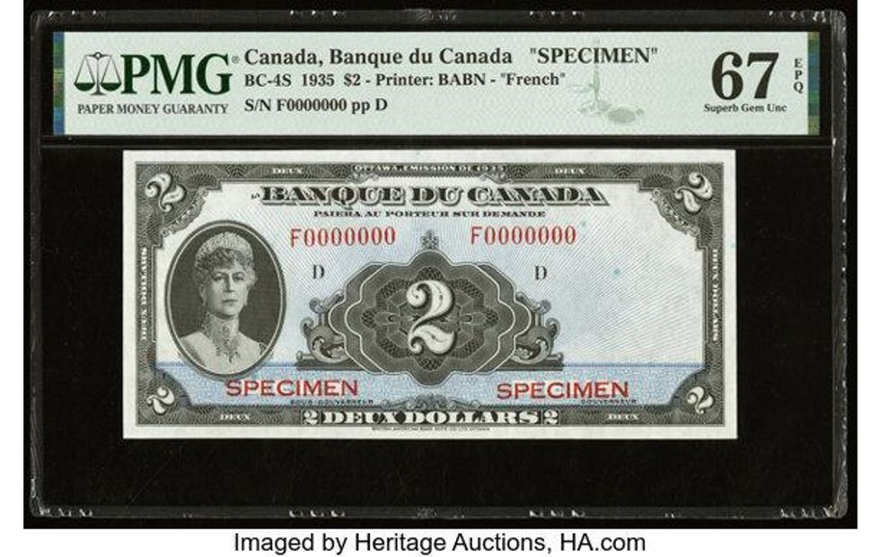 A $2 bill from 1935.