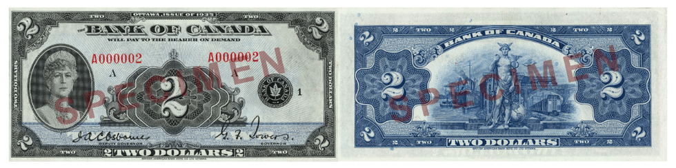 A $2 bill from 1935.