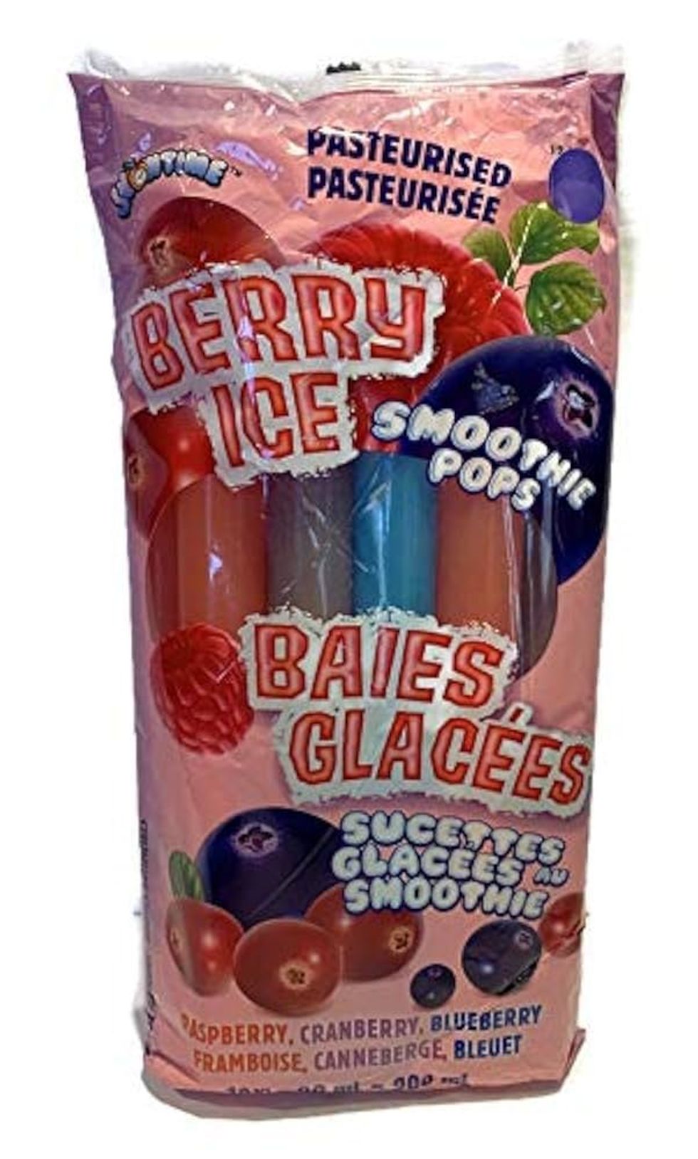 A bag of smoothie pops.