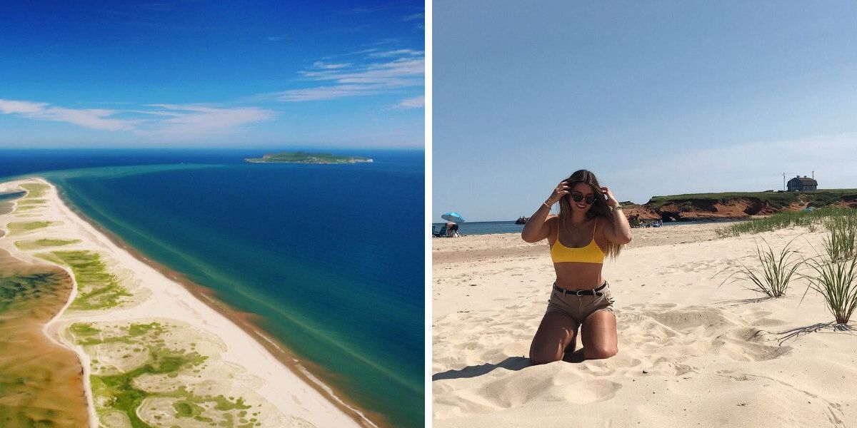 This 12 km Quebec beach has silky sand shores and looks like a Caribbean island This 12 km Quebec beach has silky sand shores and looks like a Caribbean island