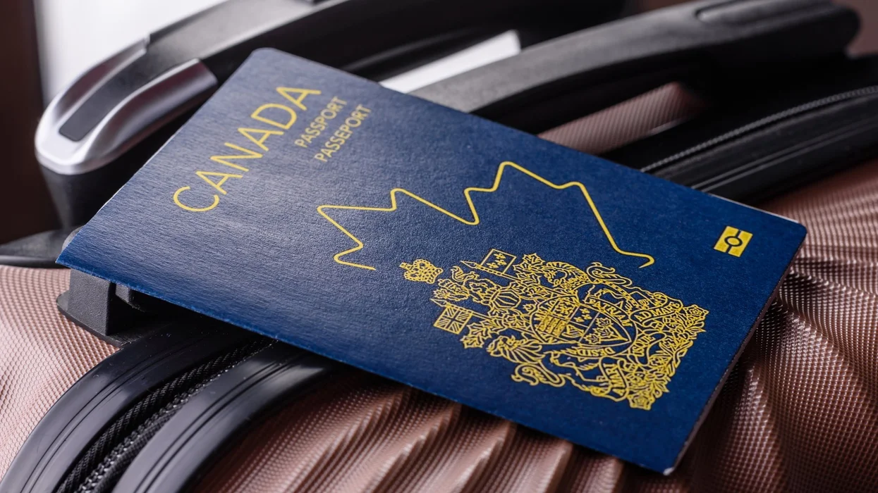 A Canadian passport.