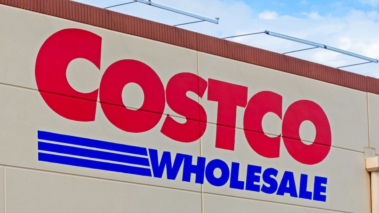 A Costco sign.