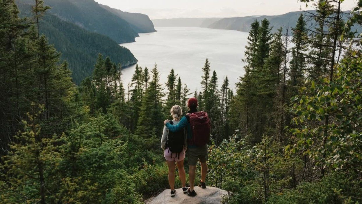 A couple hikes in a Quebec nature park.