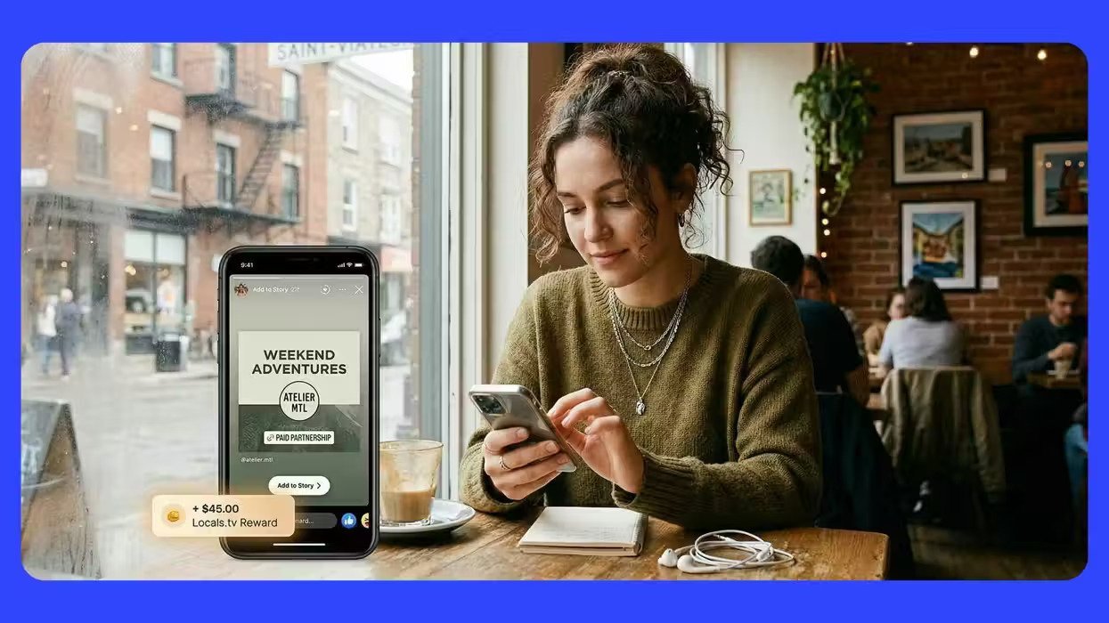 A creator shares a company's post on Instagram and earns money.