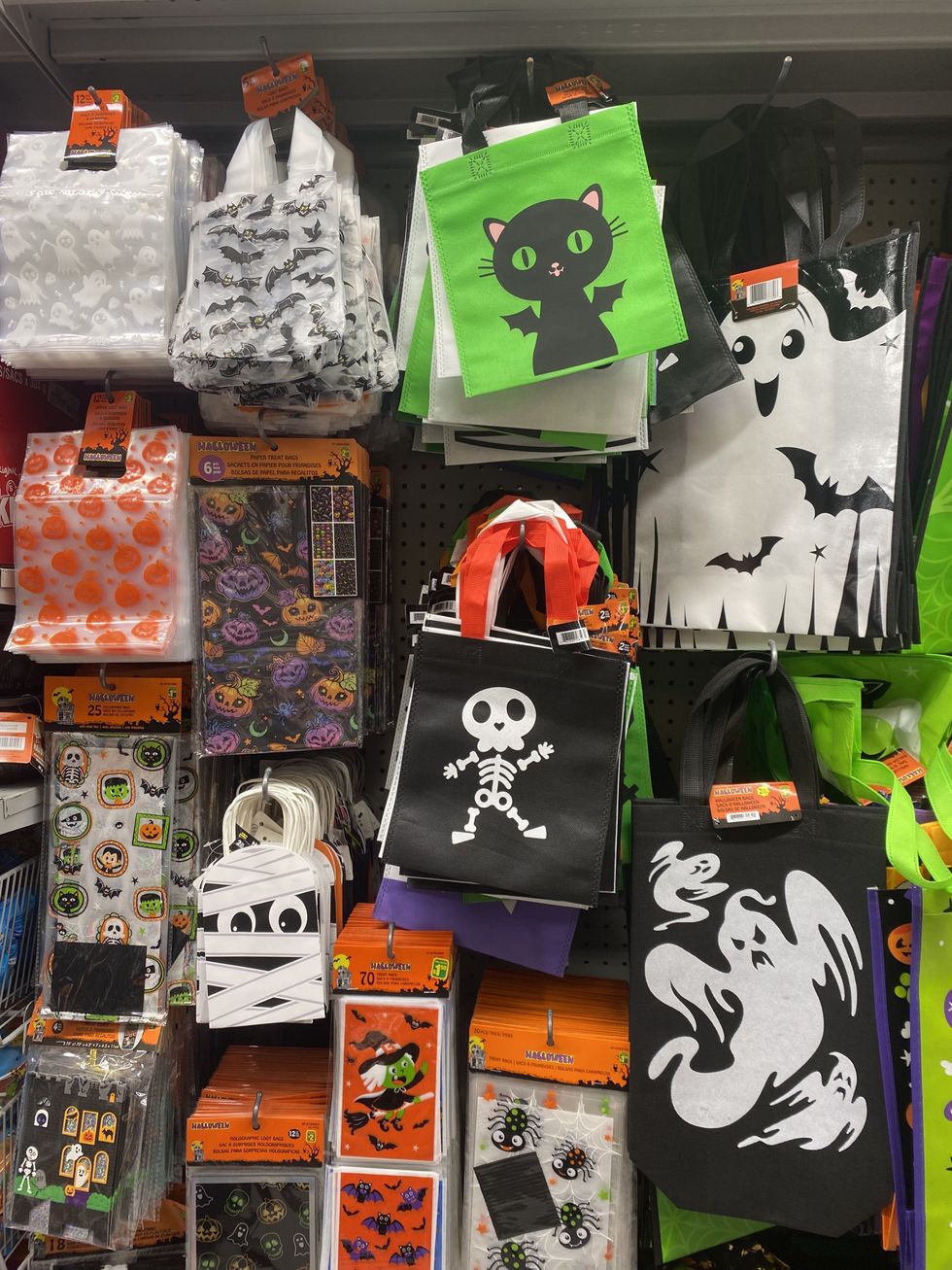 A Dollarama shelf.