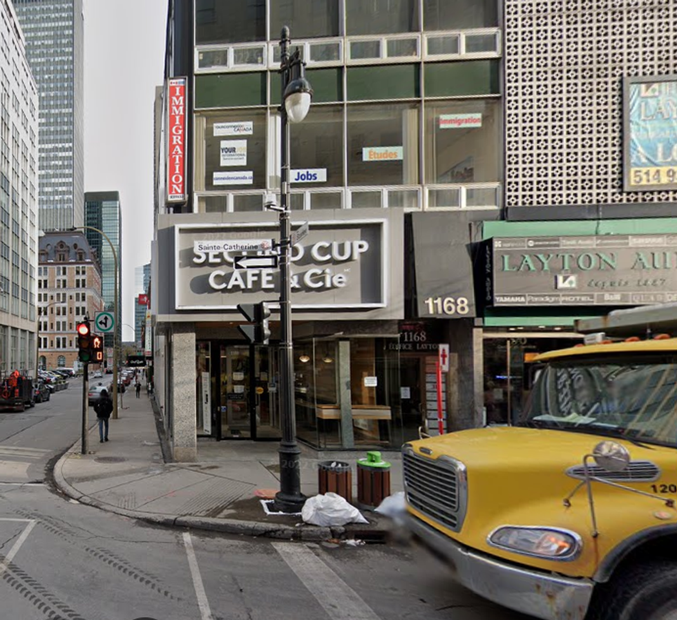 A downtown Second Cup location in Montreal.