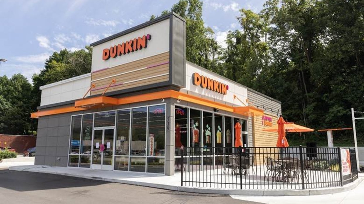A Dunkin' Donuts restaurant.