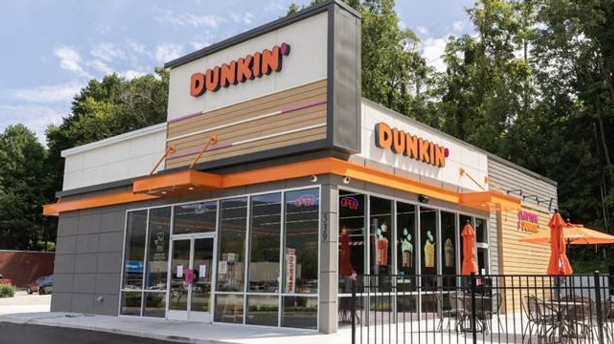 A Dunkin' Donuts restaurant.