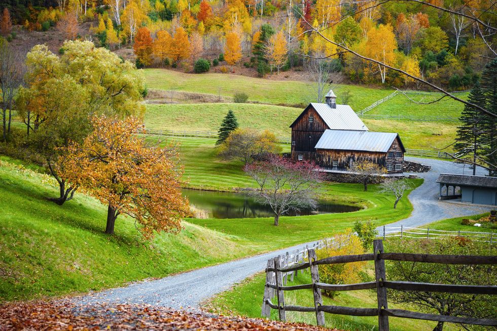 A farmhouse in Woodstock, Vermont.