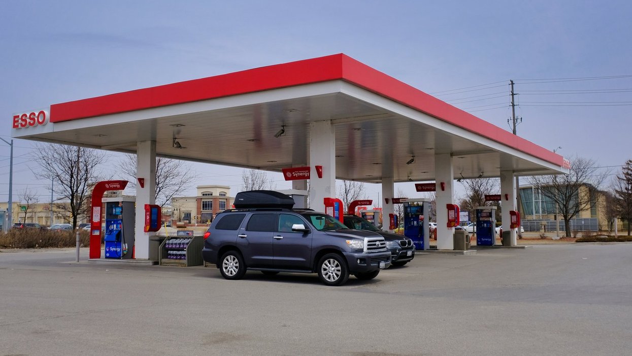 A gas station in Canada.