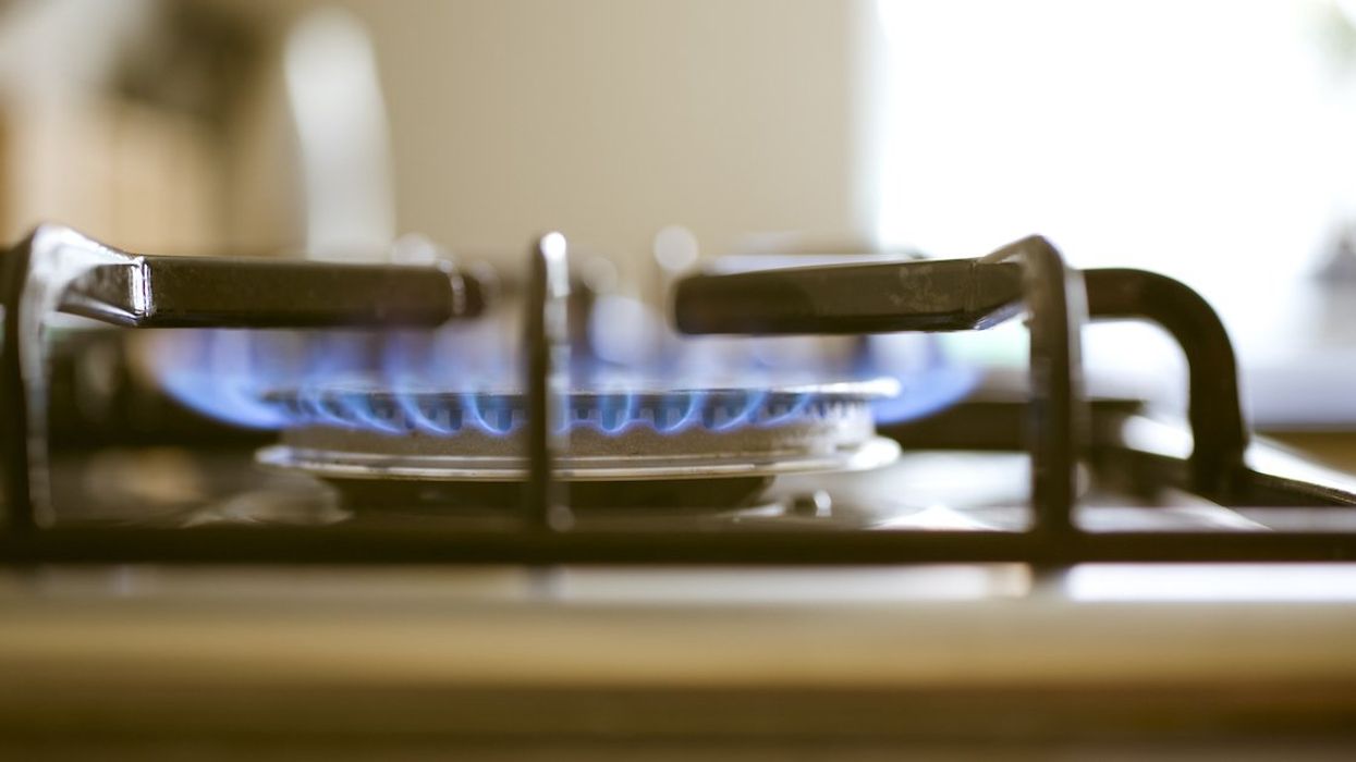 A gas stove burner.