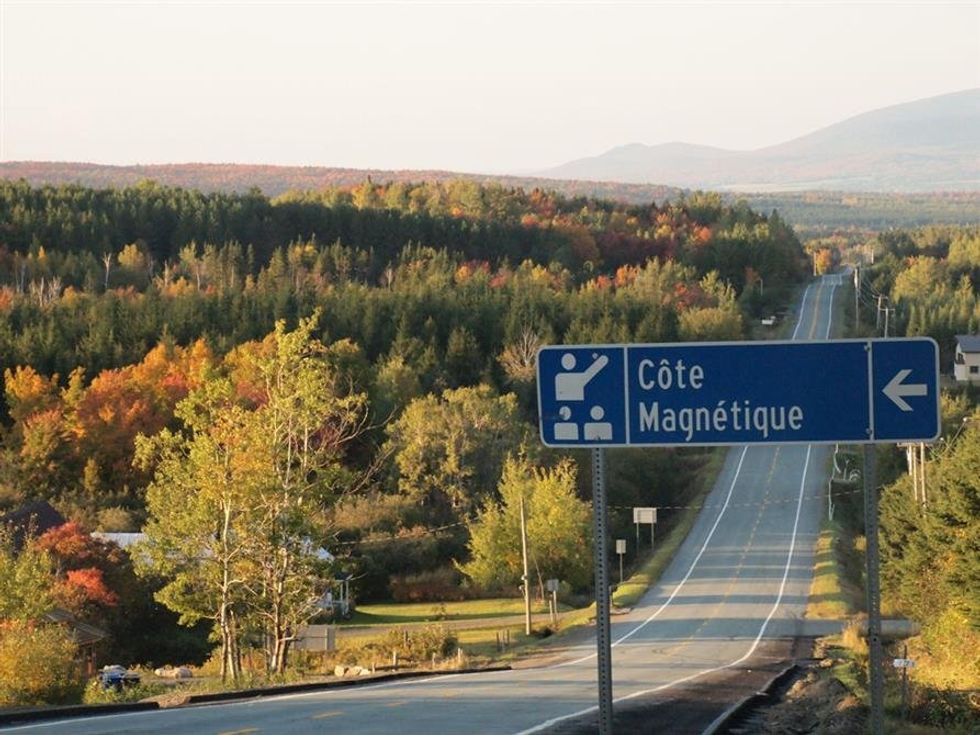 A hill in Chartierville, Quebec.