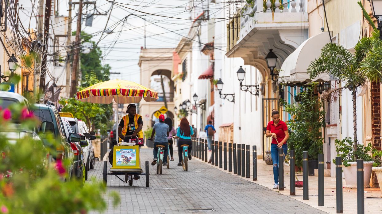 A historic street in Santo Domingo.