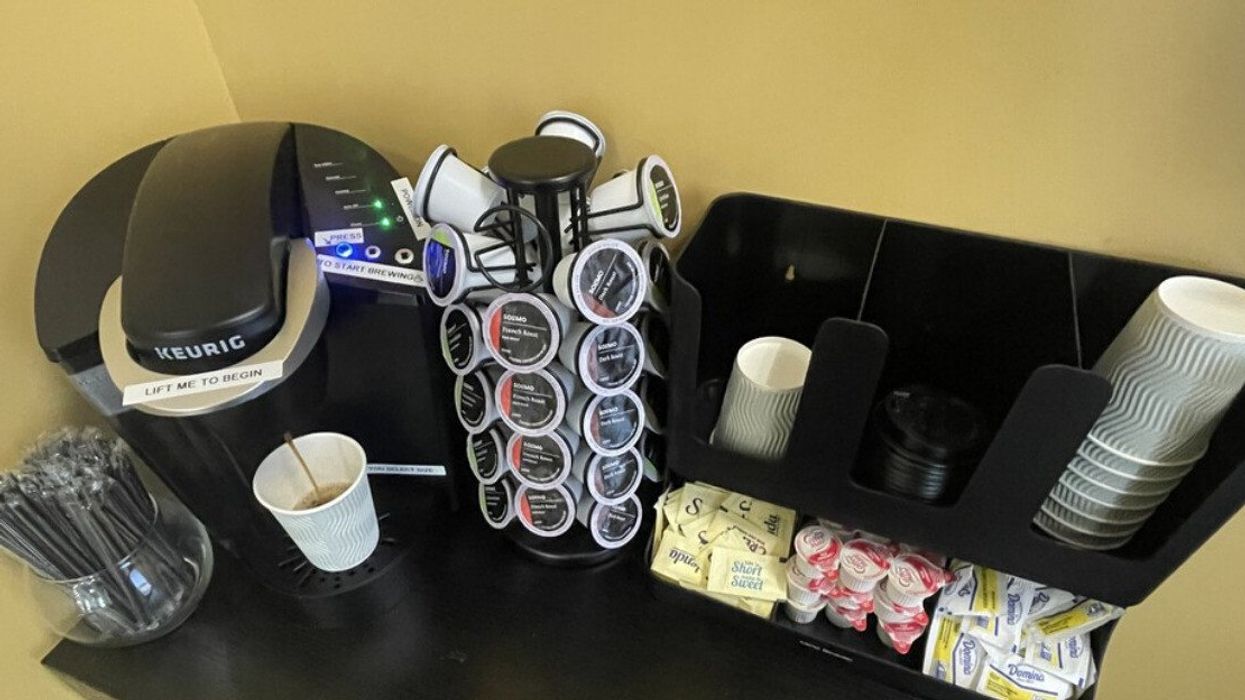 A Keurig coffee machine.