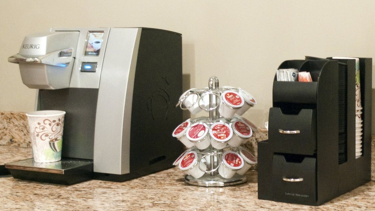 A Keurig coffee machine.