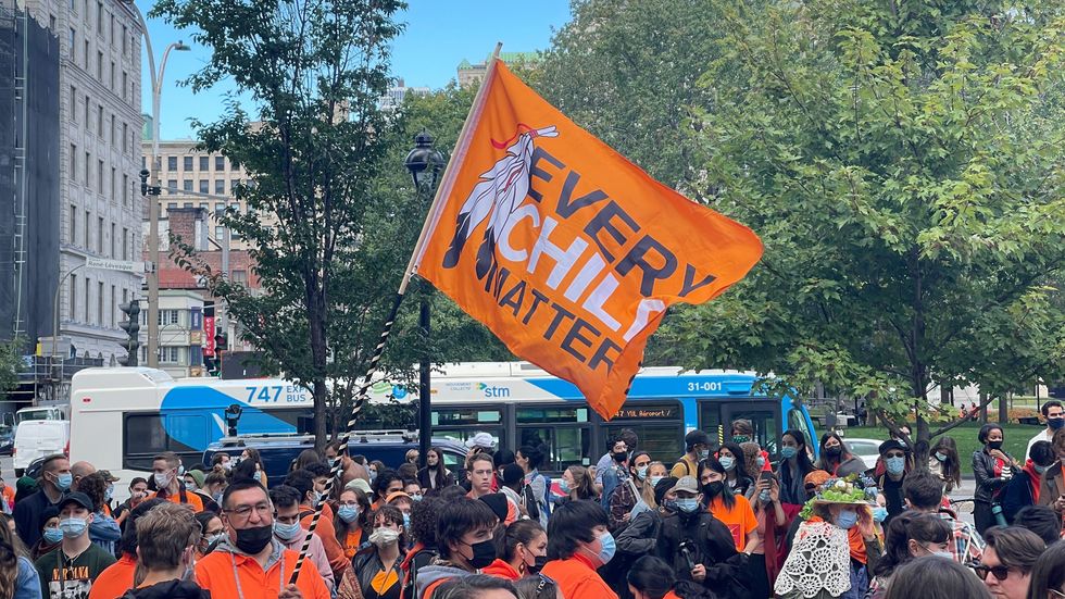 A March In Montreal On Truth & Reconciliation Day Declared \u2018Every Child Matters\u2019 (PHOTOS)