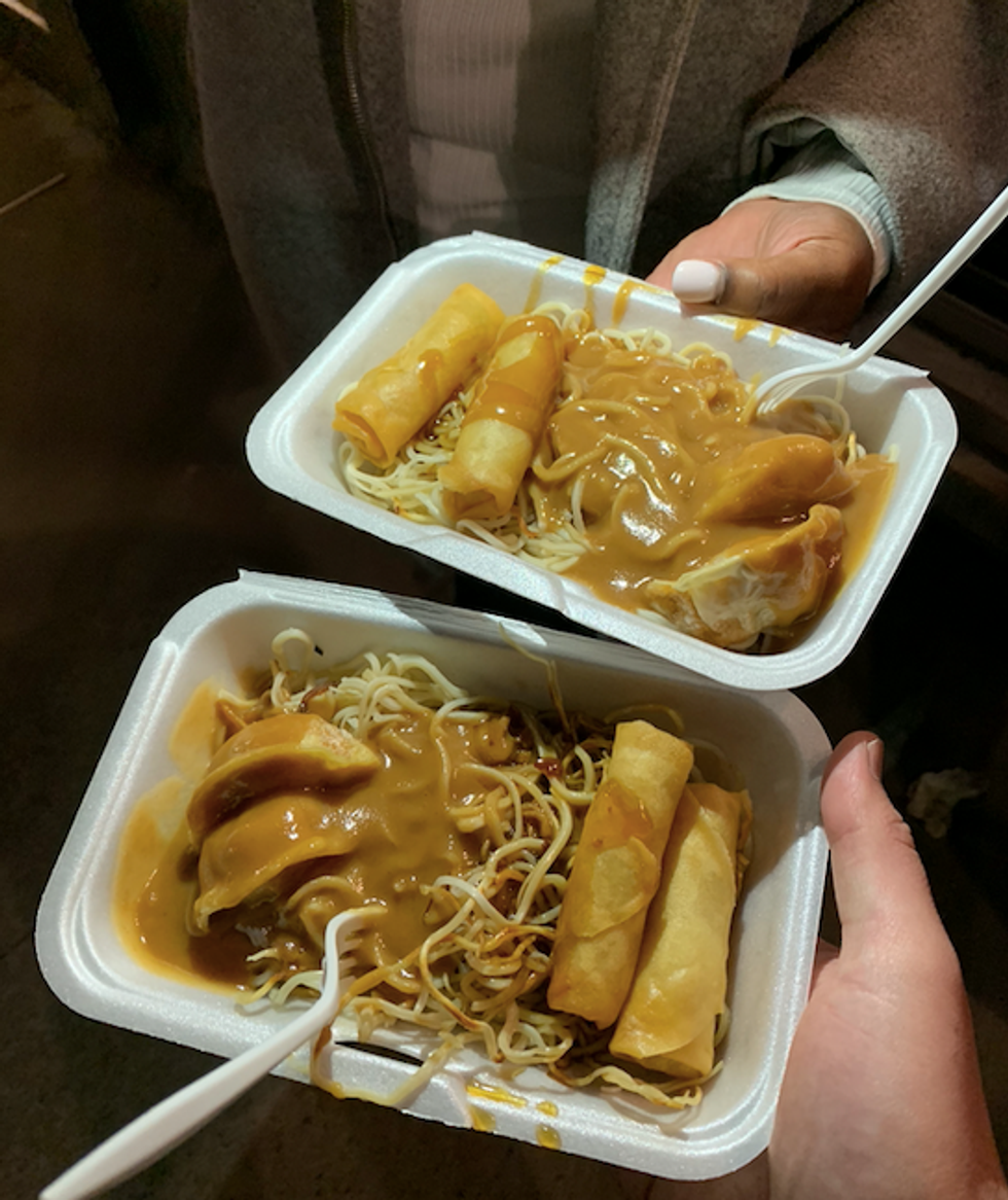 A meal from Chez Mein.