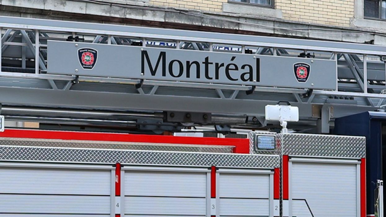 A Montreal fire truck, pictured in 2021.