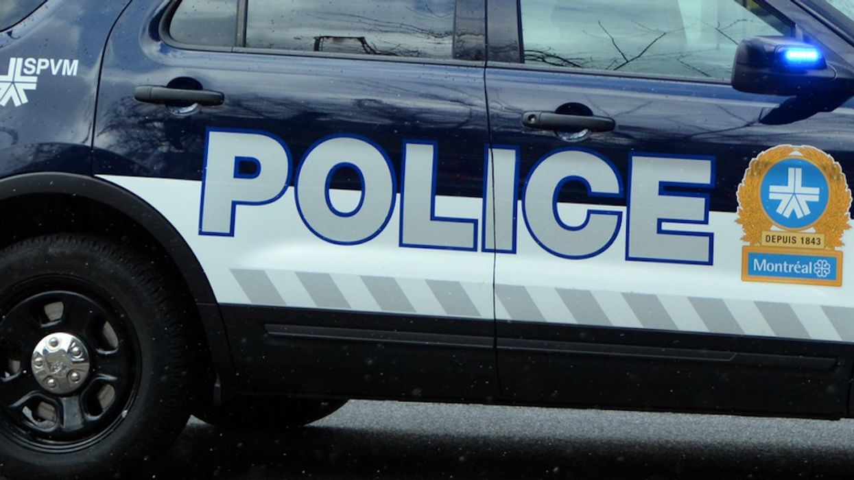 A Montreal police vehicle.