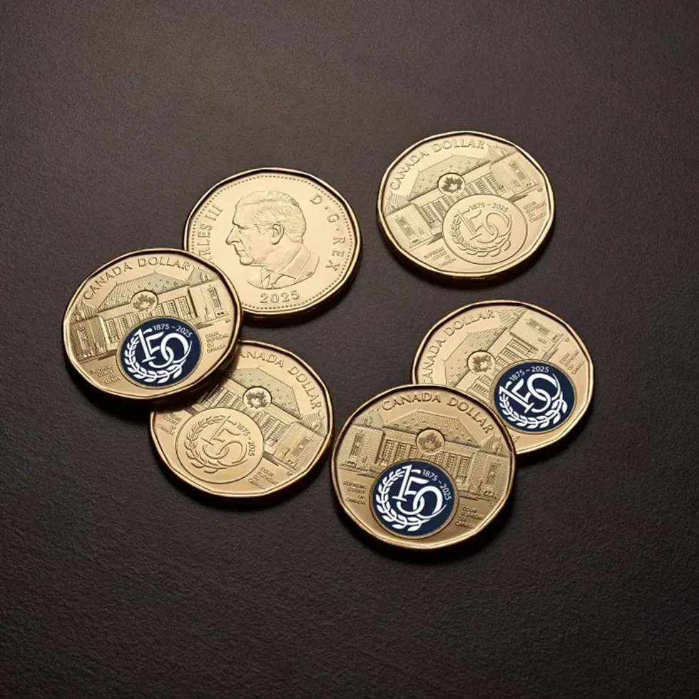 A new $1 coin issued by the Royal Canadian Mint.