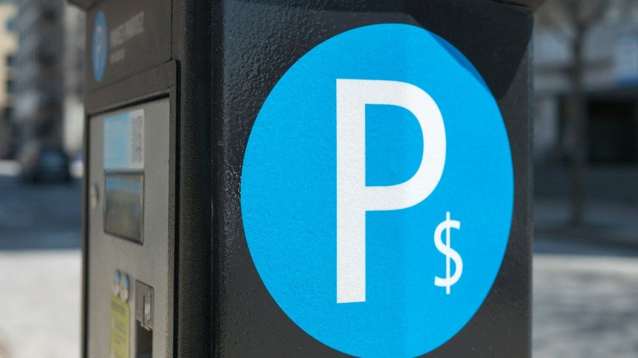 A parking metre in Montreal.