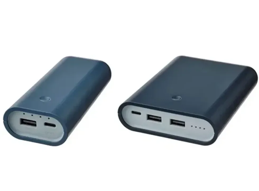 A portable charger from IKEA.
