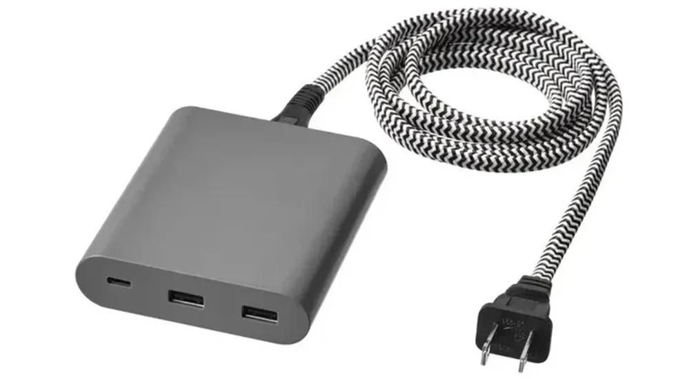 A portable charger from IKEA.