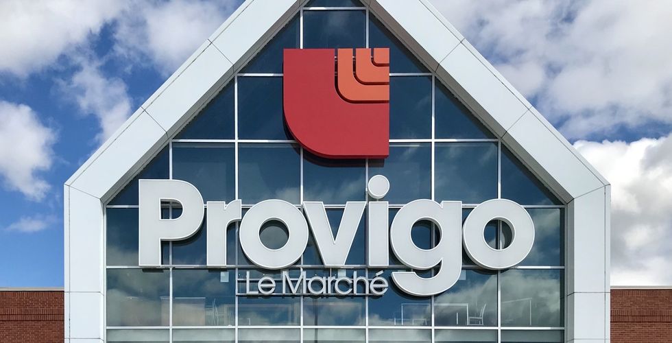 A Provigo grocery store sign in Quebec.