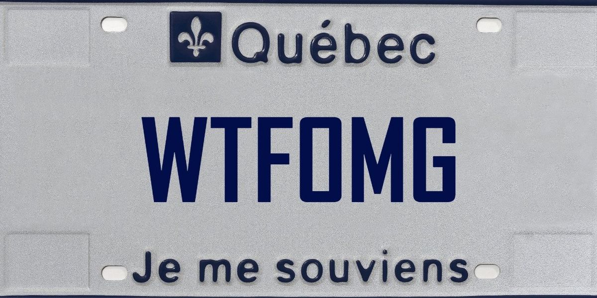 ‘SPANKME,’ ‘FKTRUMP’ and 40 other license plates recently banned by Quebec’s SAAQ ‘SPANKME,’ ‘FKTRUMP’ and 40 other license plates recently banned by Quebec’s SAAQ