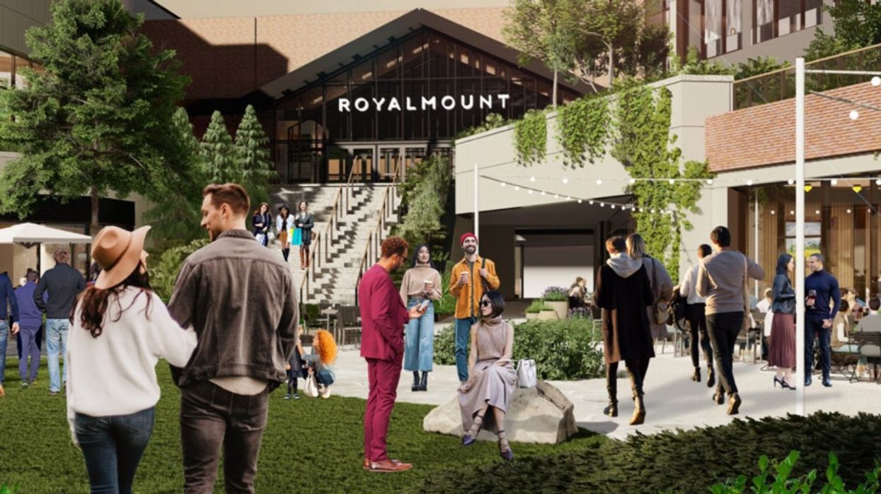 A rendering of the Montreal's Royalmount shopping mall. 