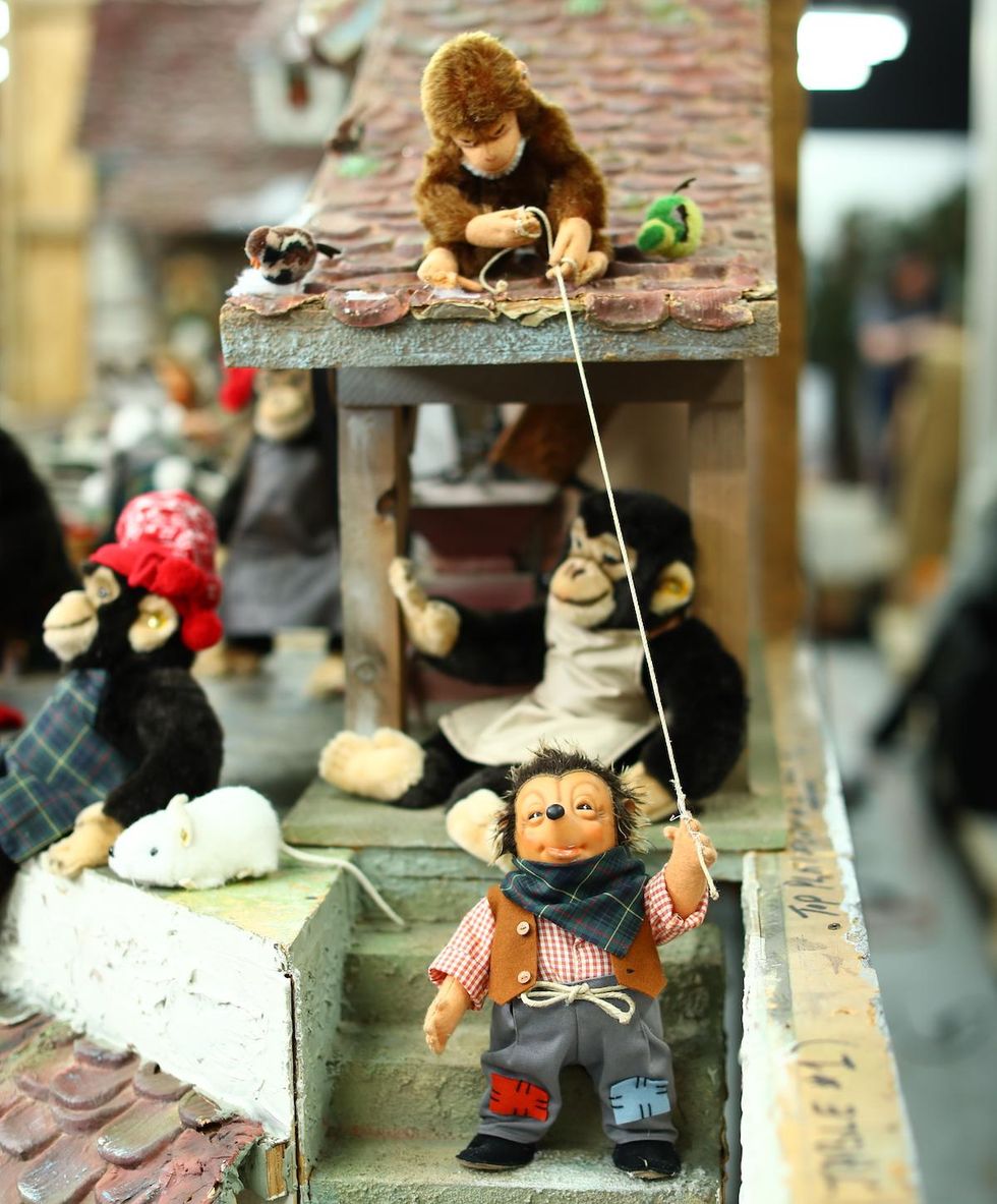 A scene from Montreal's Ogilvy holiday window displays at the McCord Stewart Museum.
