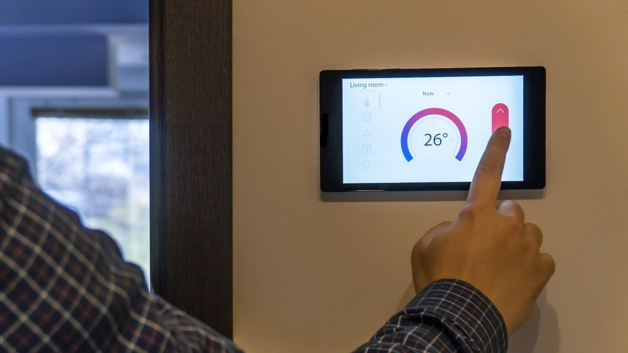 A smart thermostat.