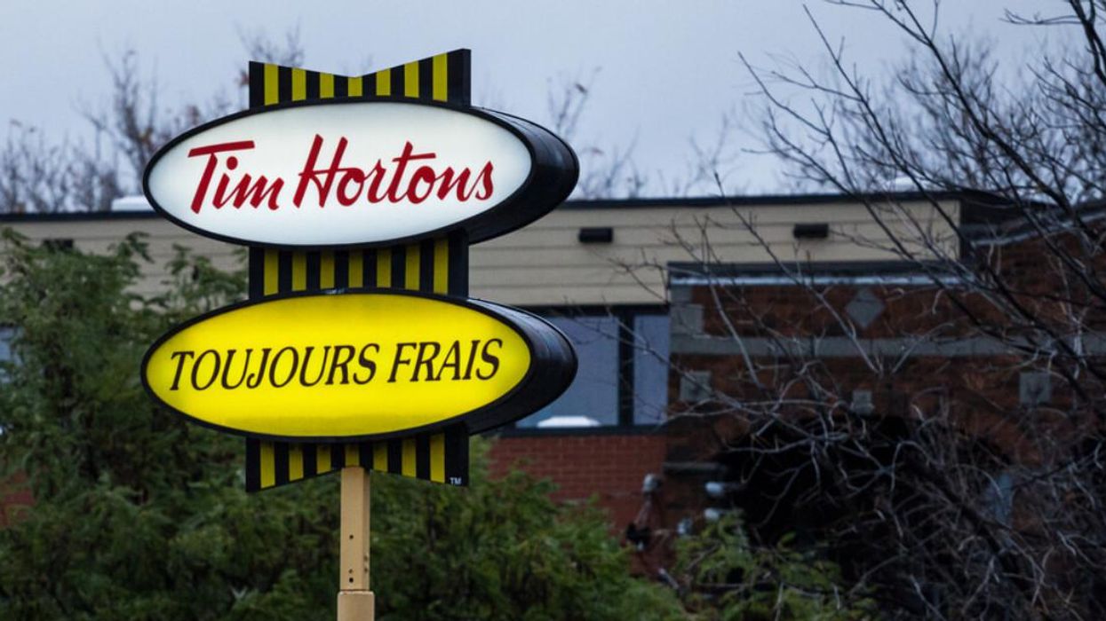 A Tim Hortons In Quebec.