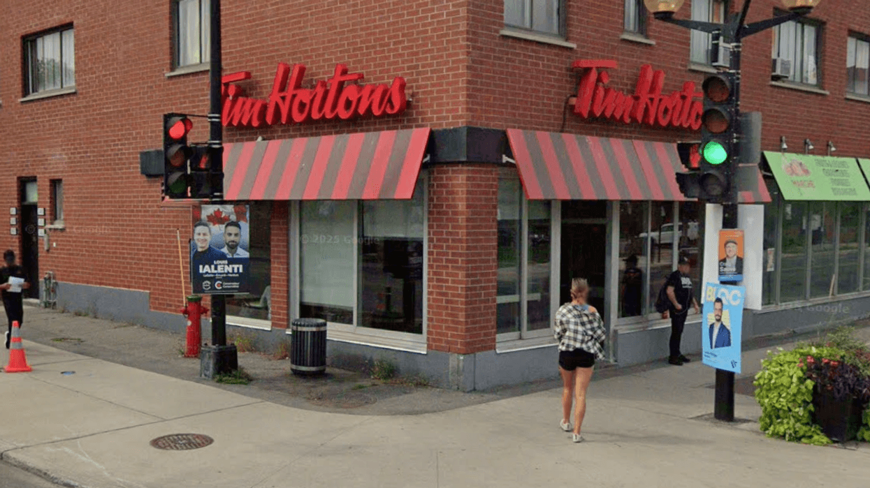 A Tim Hortons location on Monk in Montreal.