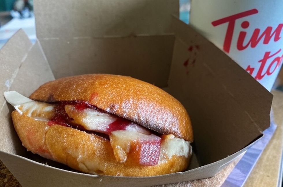 A Tim Hortons sandwich.