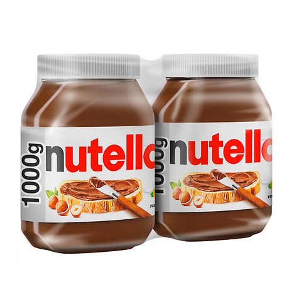 A two-pack of Nutella from Costco.