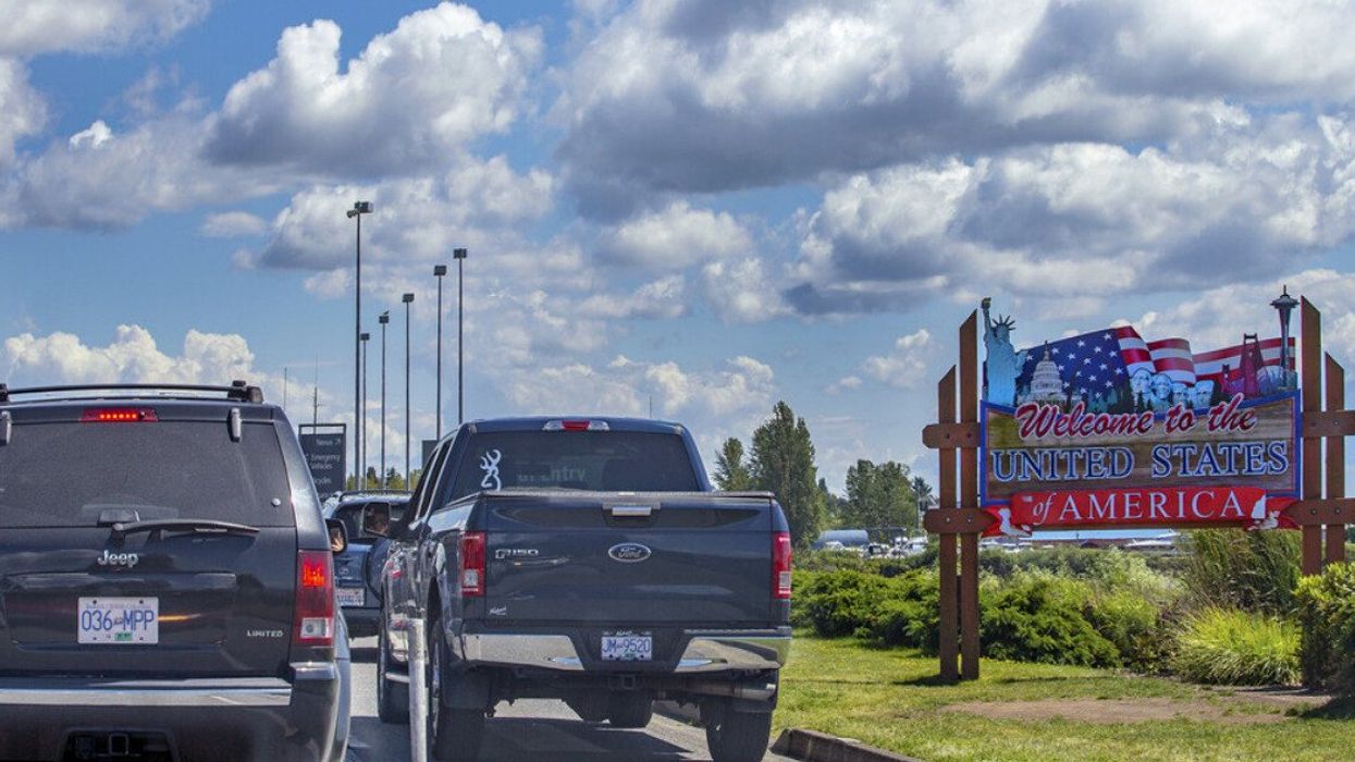 A US/Canada Border crossing.