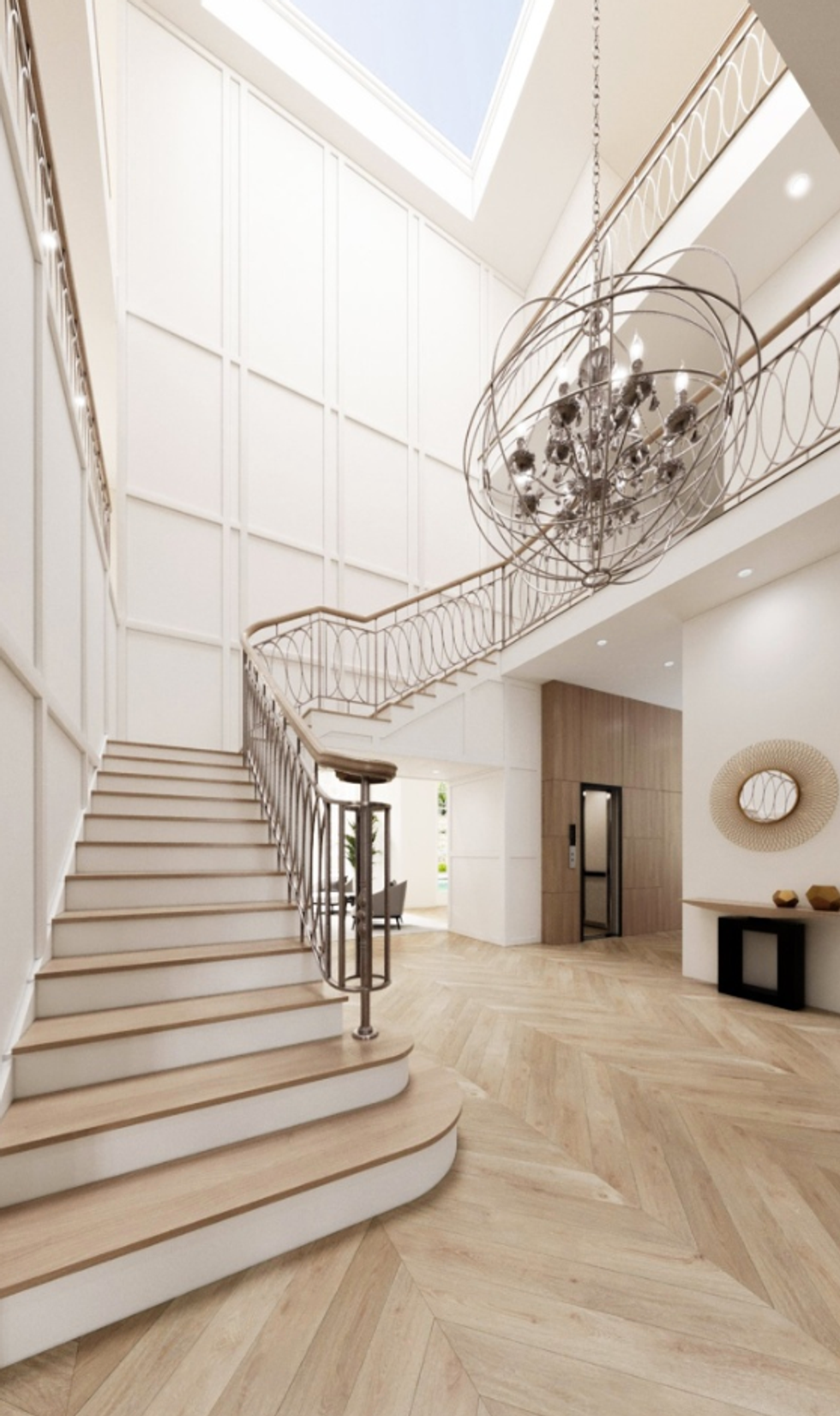 A view of the entrance to the Westmount home.