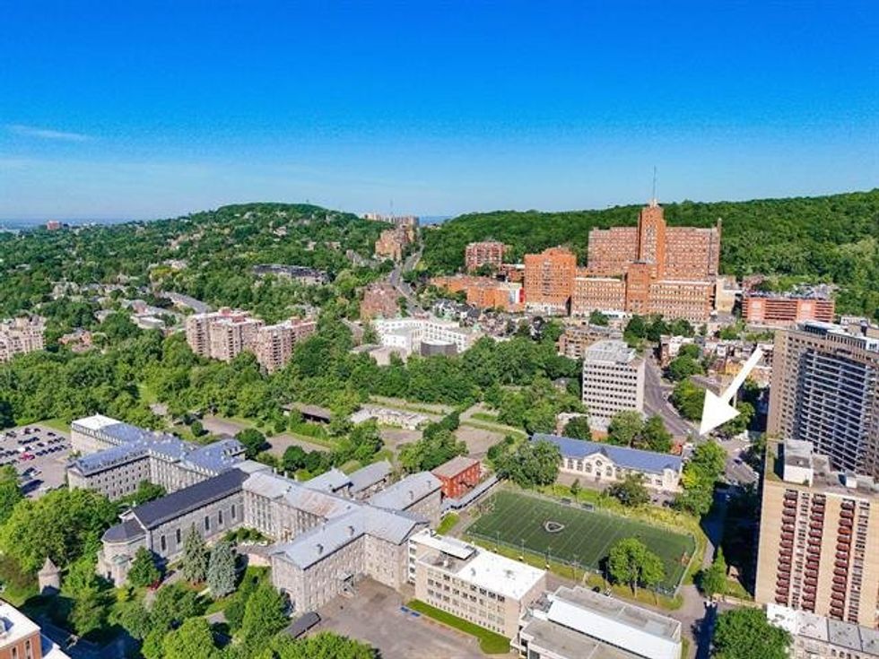 Aerial shot of the property's location.