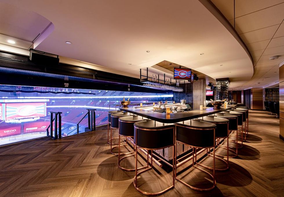 Air Canada Signature Club in the Montreal Bell Centre.