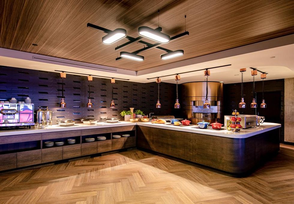 Air Canada Signature Club in the Montreal Bell Centre.