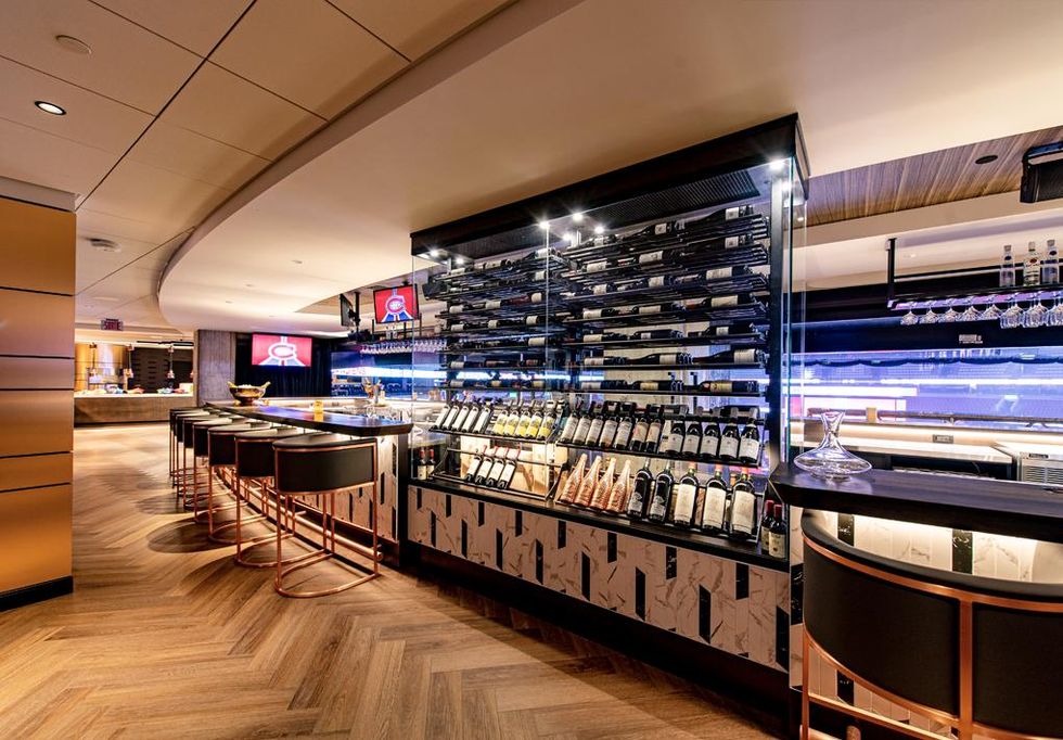 Air Canada Signature Club in the Montreal Bell Centre.